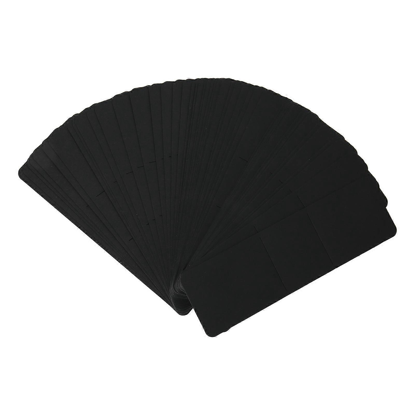 50pcs μανίκια σελιδοδεικτών Kraft DIY χειροτεχνία 5.9x1.8inch μανίκια στυλό κατόχων σελιδοδεικτών για επίδειξη κοσμήματα βελονάκι μαύρο