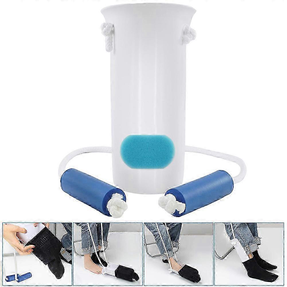 Sock/Stocking Aid with Built-Up Foam Handles Easy On/Off Sock Aid Tool for Elderly Disabled