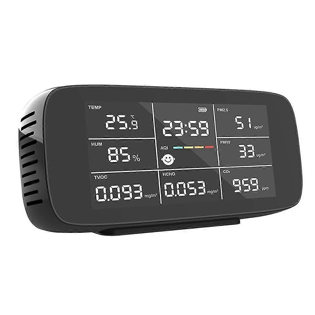 Co2 Carbon Dioxide Detector, Temperature & Relative Humidity, Co2 Meter With Alarm, For Home, Car, G