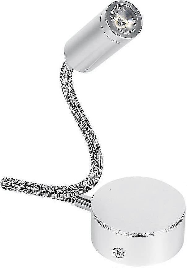 Minimalist LED Bed Reading Light - Wall Mount Bedside Lamp with Flexible Gooseneck