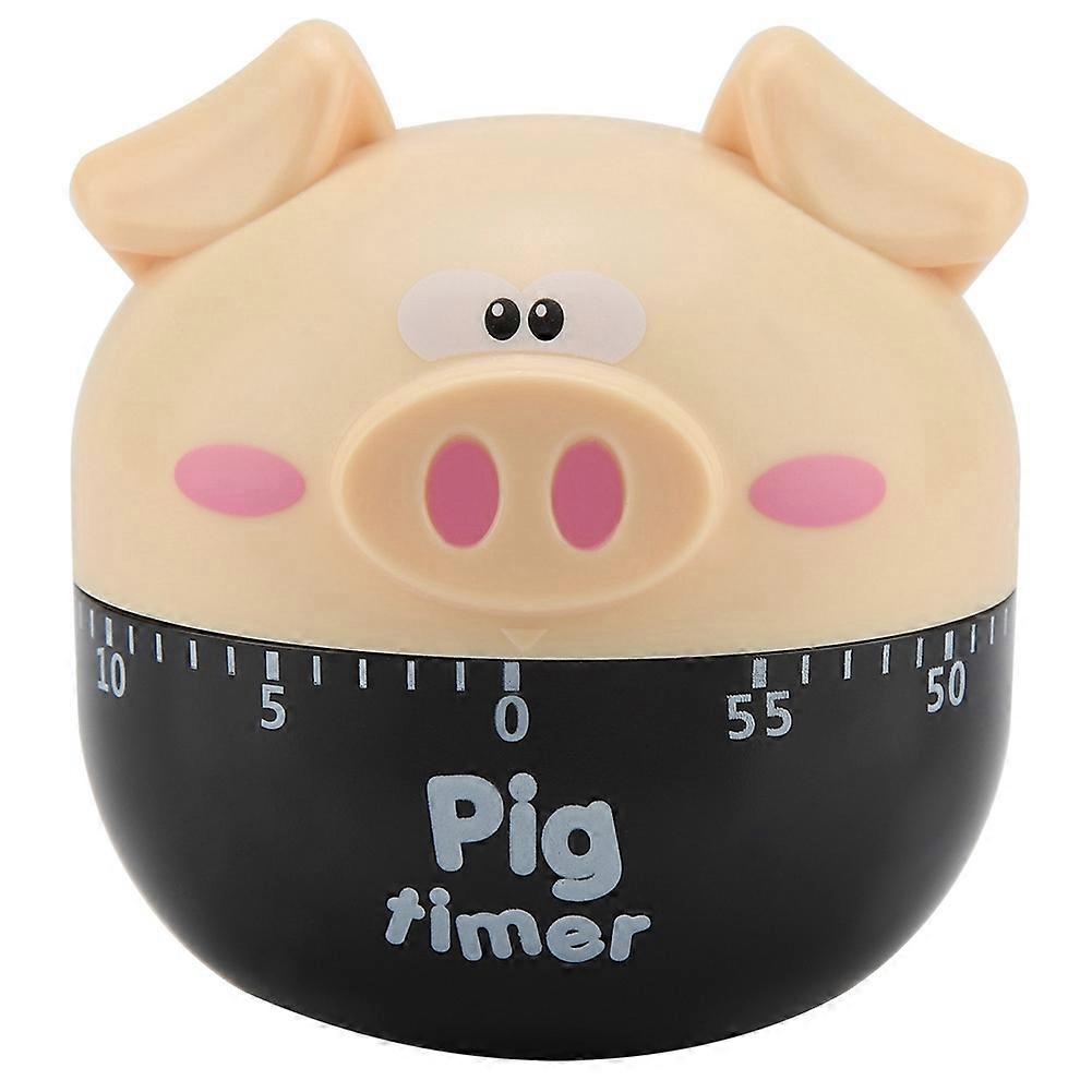 Cute Cartoon Pig Kitchen Timer Mechanical Timers Counters compatible Cooking Timing Tool