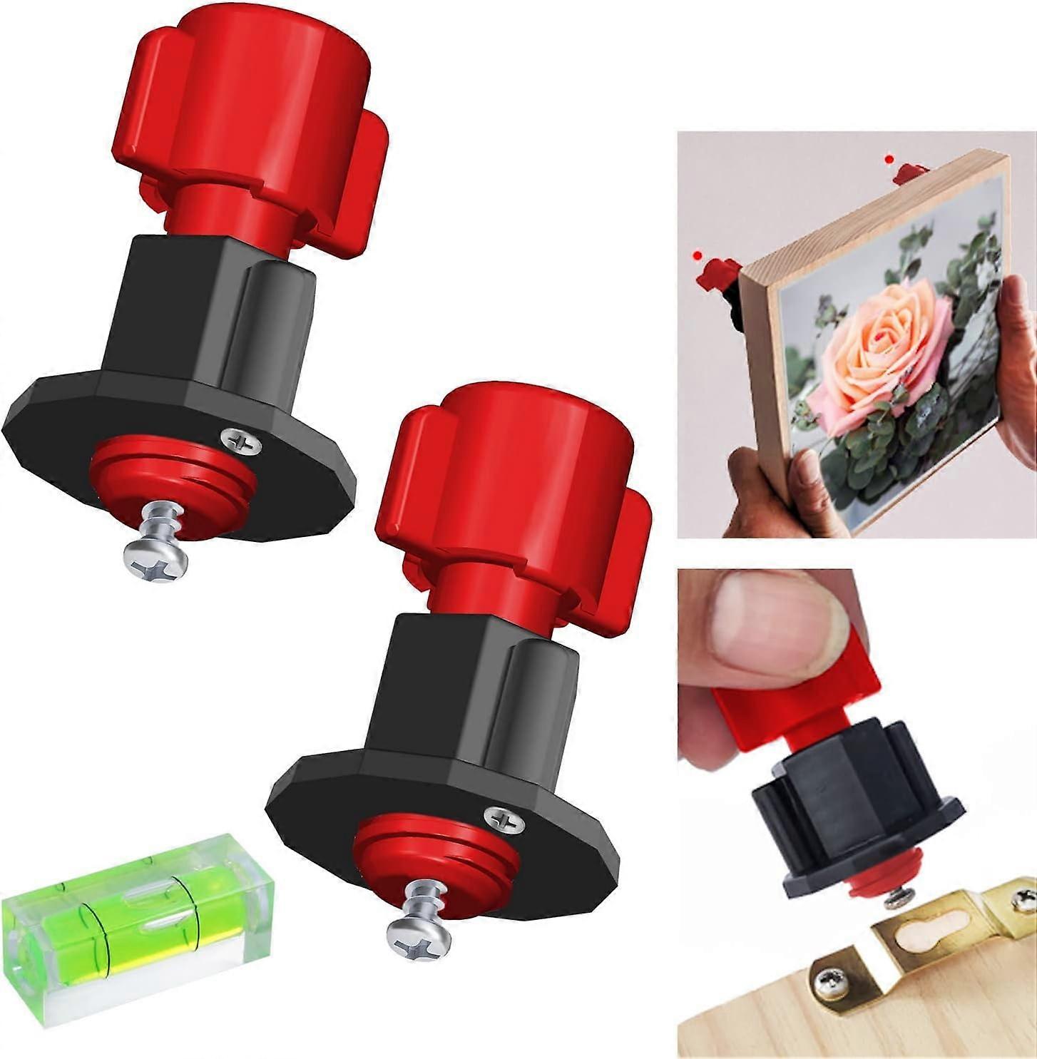 Picture Hanging Mark Hole and Leveling Kit for Frame Mural Hanging - with Mini Bubble Level Used for Mark Nail Hole Frames etc Location Tool Set