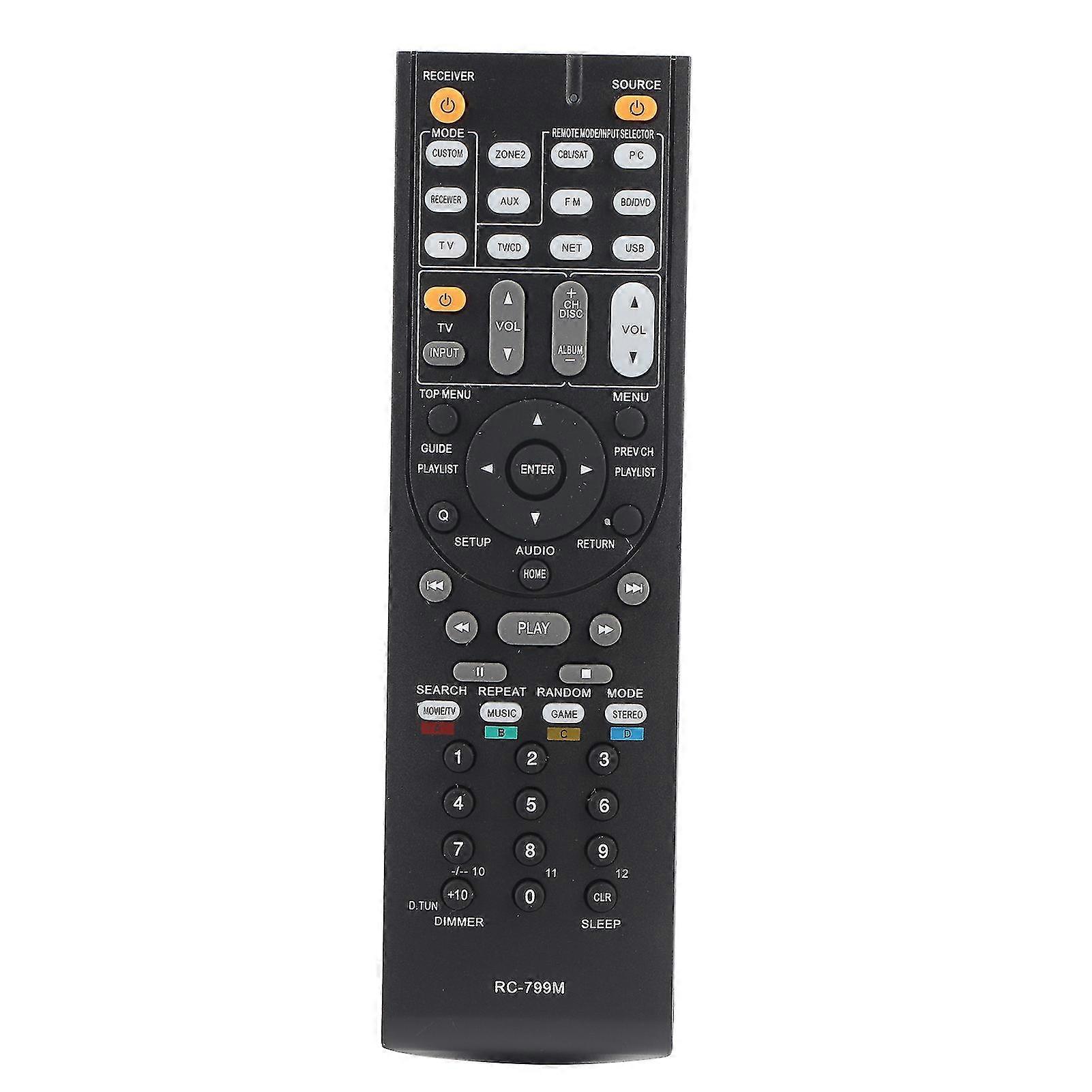 Universal Remote Control Controller Audio Video Receiver Rc-799m For Onkyo