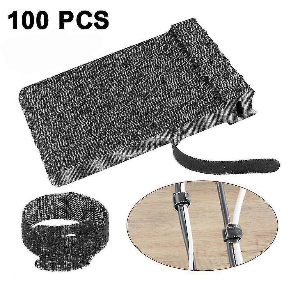 100pcs Cable Ties, Wire And Cable Stora, Fixed - Ss, Reusable