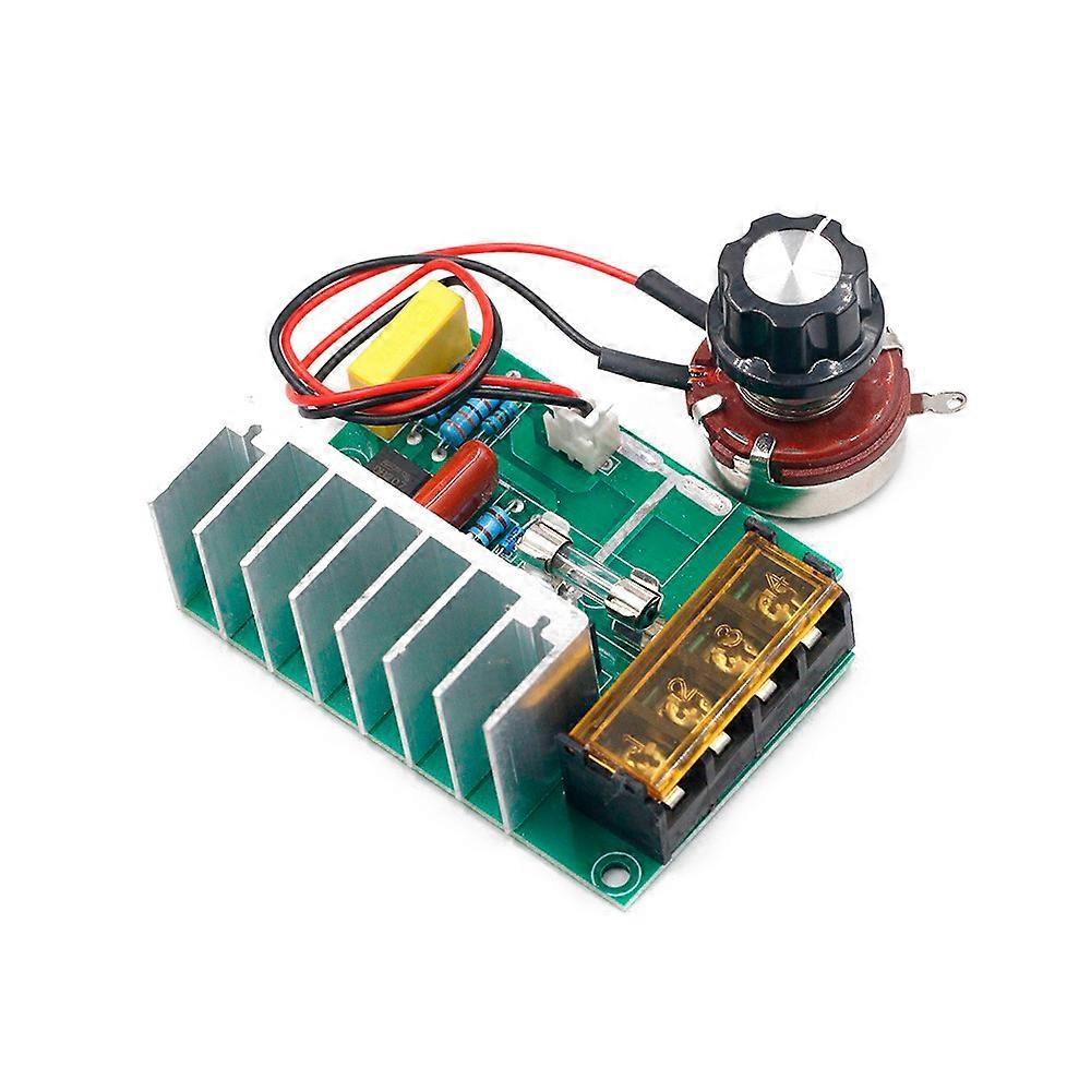 4000W High Power Motor Speed Controller 0-220V SCR Electric Voltage Regulator Dimmer Speed Controller with Temperature Insurance