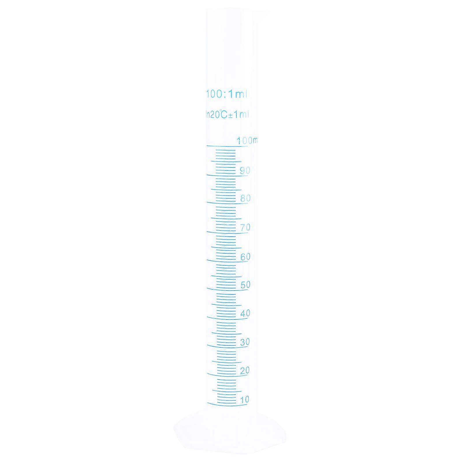 Pahar de sticlă 100 ml Cilindru de măsurare de laborator Cilindru gradat 100ml Cilindru de măsurare gradat 100ml Cilindru de măsurare din plastic