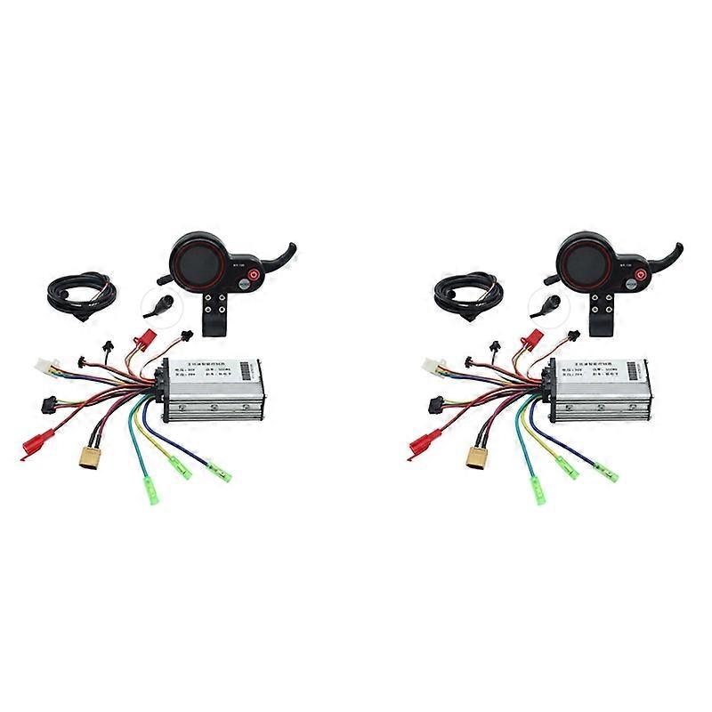 2X 36V 500WコントローラーMR-100 KUGOO M4電動スクーターアクセサリー用LCDディスプレイメーターダッシュボードキット
