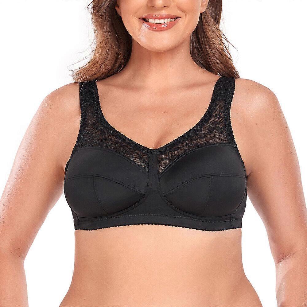 Women's Wireless Minimizer Bra Plus Size Non-Padded Soft Full Figure Bra ABCDFGH