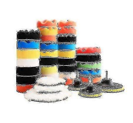 40 × تلميع الإسفنج تلميع منصات مجموعة 75mm تلميع القرص السيارات تلميع الوسادة