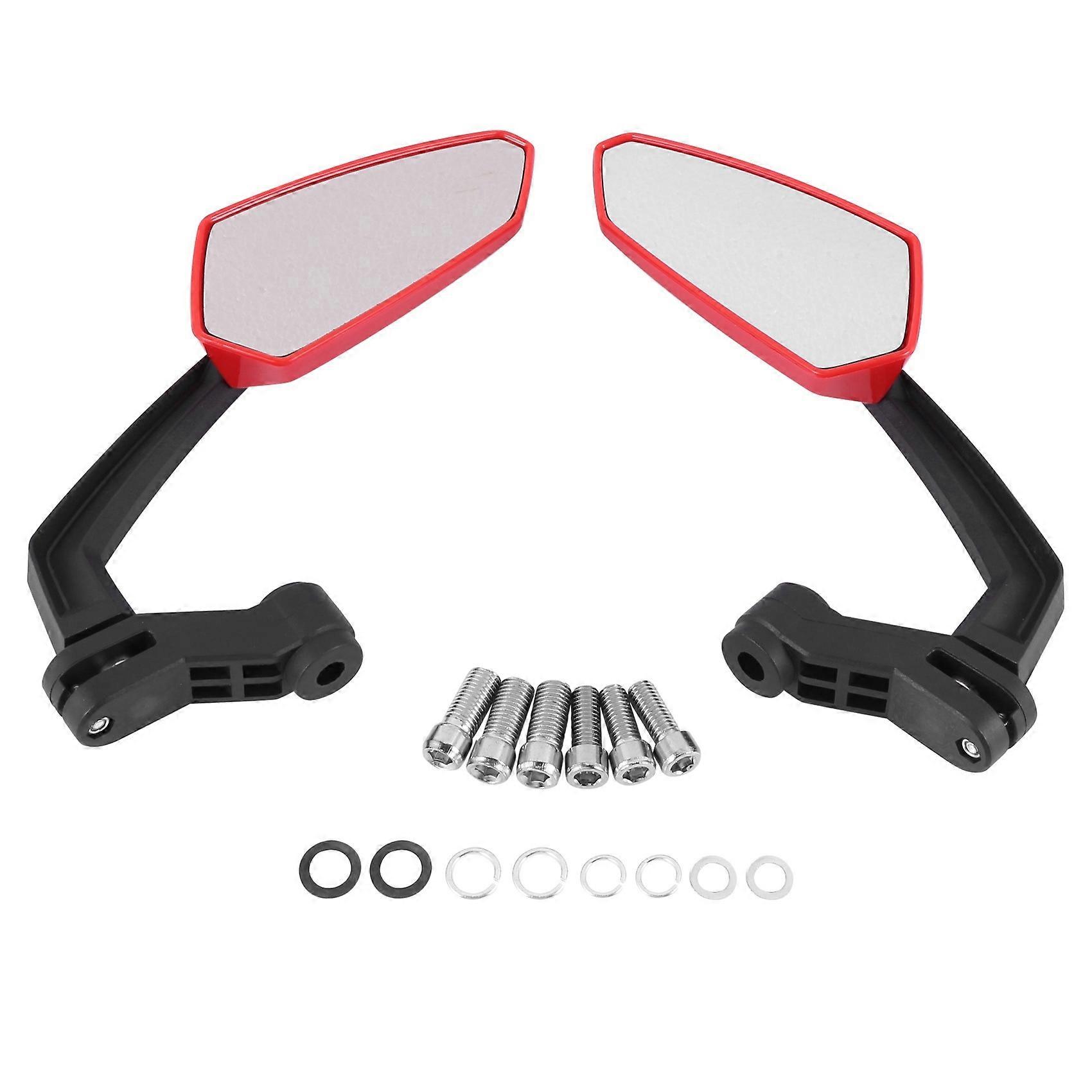 Motorcycle Rearview Mirror with M8 Clockwise and Counterclockwise Threaded Bolts ATV Moped Scooter
