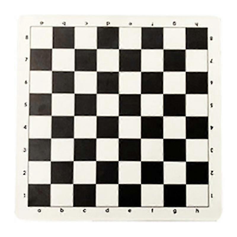 Leather Chess Board Roll-up Tournament Chess Mat Non Slip Soft Chessboard