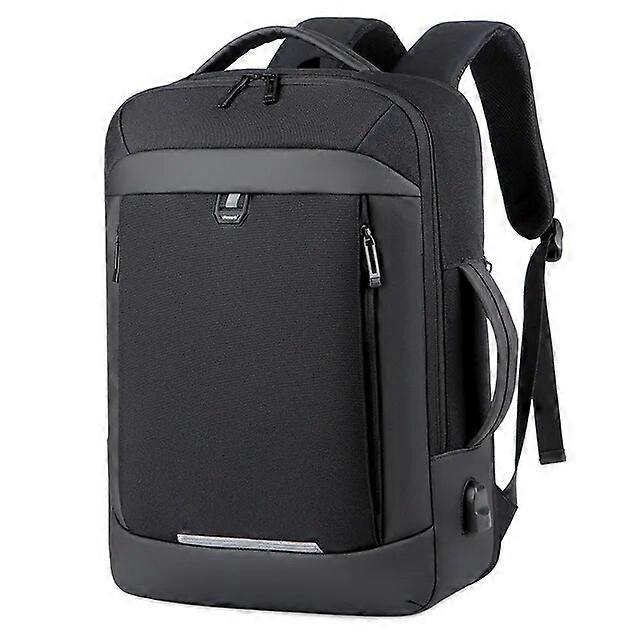 17 inç İş Laptop Sırt Çantası Su Geçirmez Notebook Erkekler Için Okul Kitap Çantası Genişletilebilir İşlevli USB Şarj Adam Sırt Çantaları
