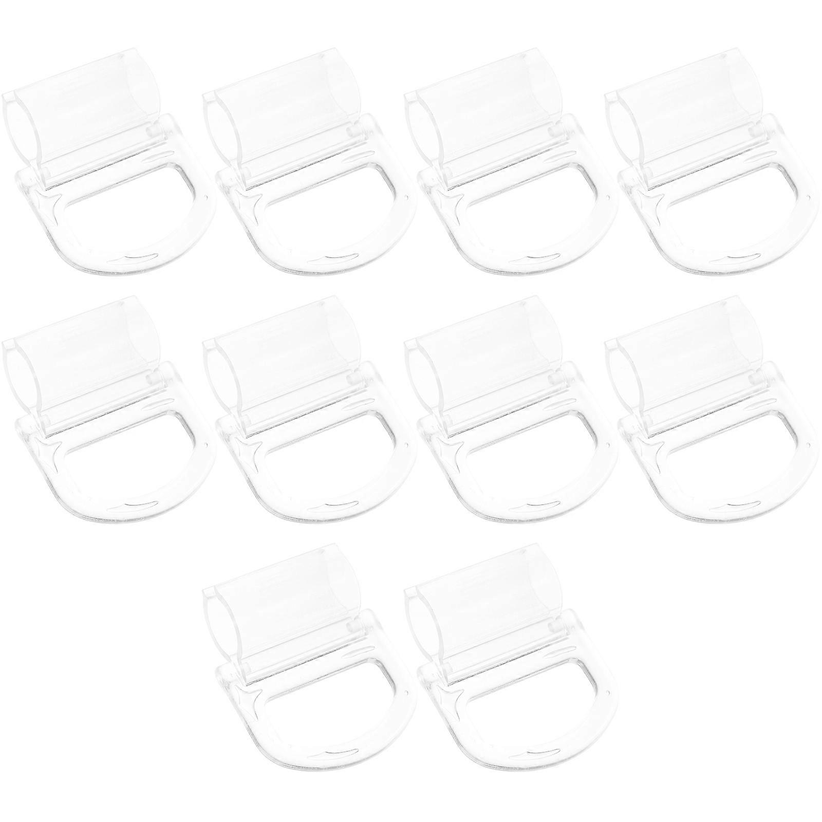 10pcs Roller Window Shades Pull Transparent Handle Blinds Pulls Fit for 15mm Rod