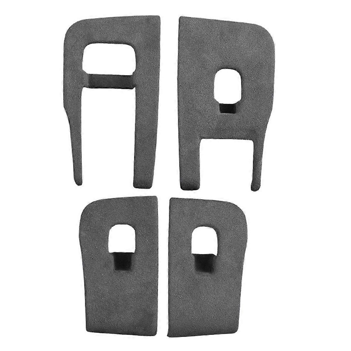 For Tesla2024 Model3 Car Window Lifting Button Panel Suede Suede Trim Frame Sticker Auto Interior Accessory