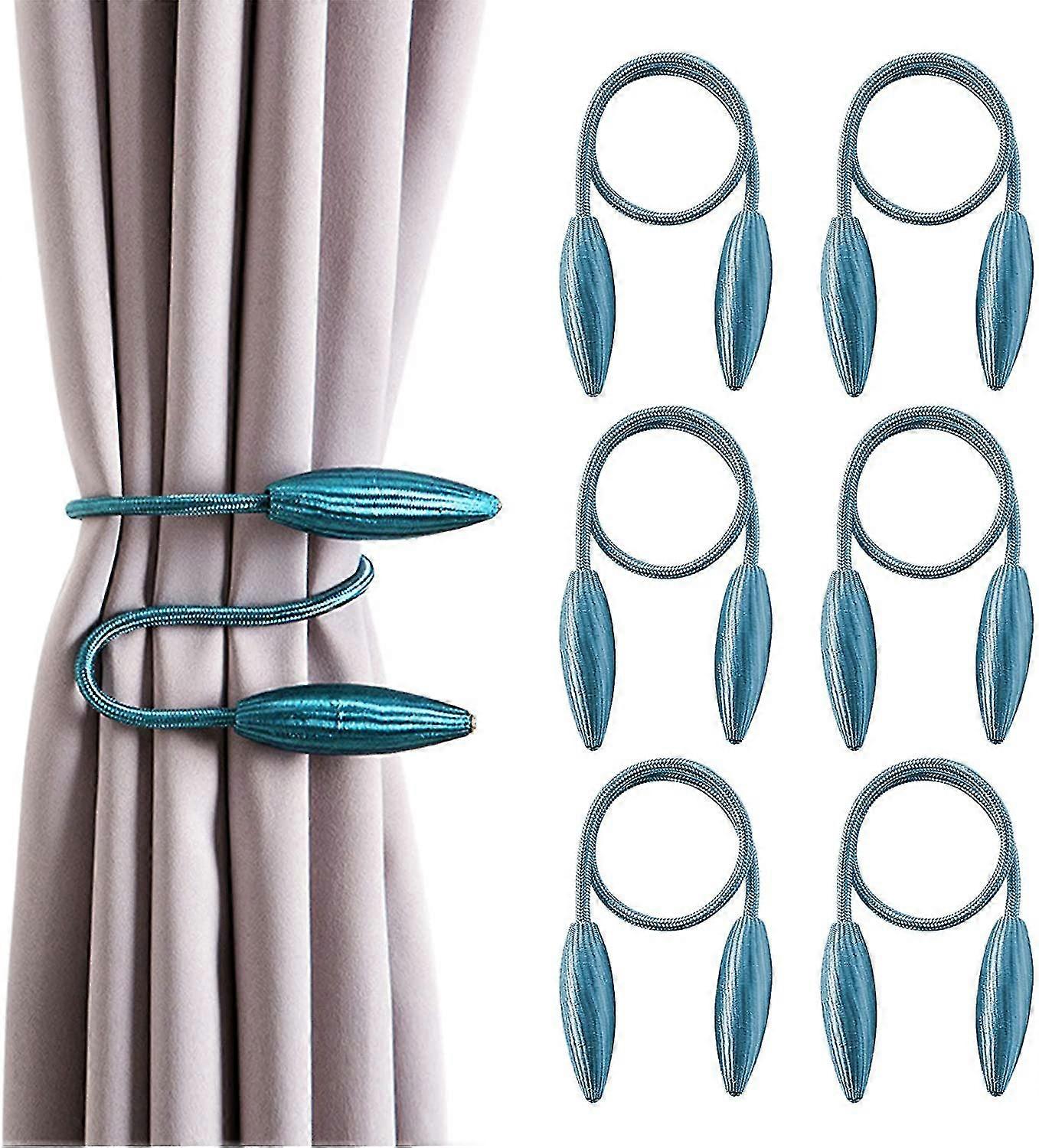 Pack Creative Curtain Tiebacks, Decorative Curtain Tiebacks, 54cm Creative Window Curtain Tiebacks (turquoise)