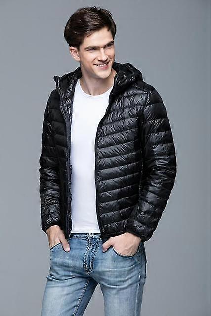 Men's Spring Winter Quilted Coats New 90% White Duck Down Ultra Lightweight  Packable Down Jacket Men Korean Fashion Puffer Coat
