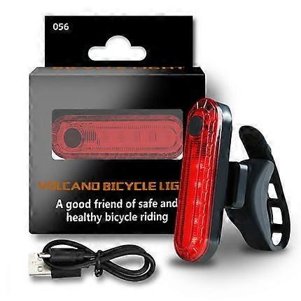 Bicycle Parts Bike Light Night Riding LED Explosion Flash Light USB Charging Tail Refill Highlighting Bike Light Bicycle Accessories Cycling