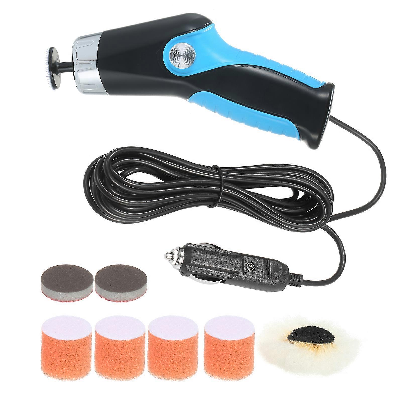 60W Mini Polishing Machine with Cigarette Lighter 8500RPM Variable Speed Car Polisher Electric Polisher Cleaning Polishing Waxing Machine Automobile S