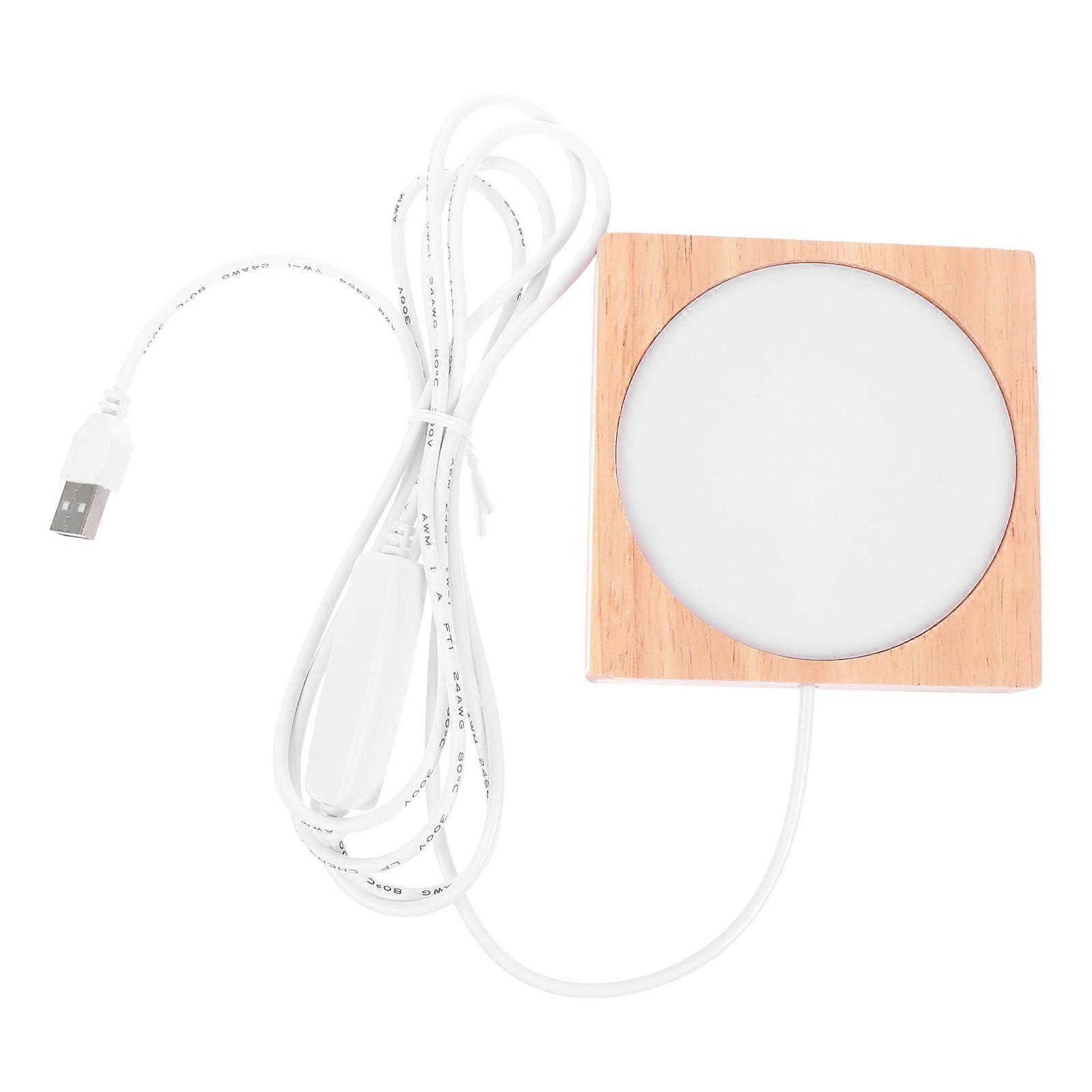 1PC Simple LED Luminous Base Creative Bedside Table Lamp Chic Small Night Light