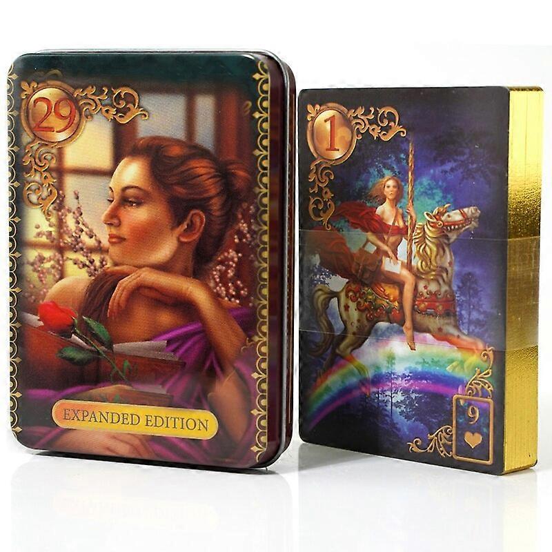 Adventure Time Taro in a Tin Metal Box Gold-plated Edge Tarot Cards For Divination Tarot Deck Beautiful Packag