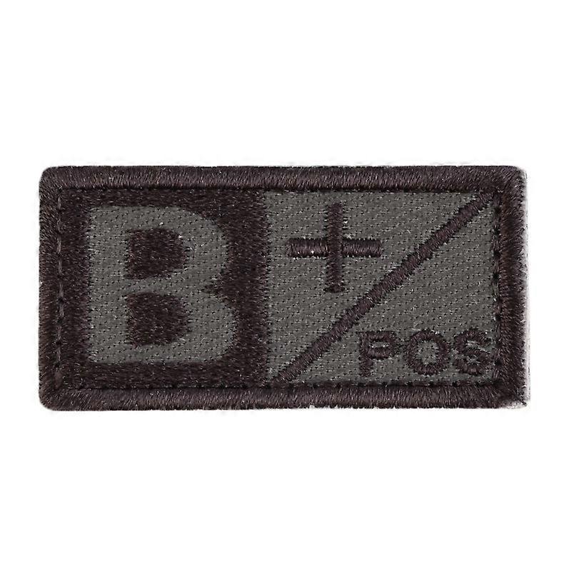 2pcs-B- Blood Type Morale Army Tactical Embroidery Fastener Patch