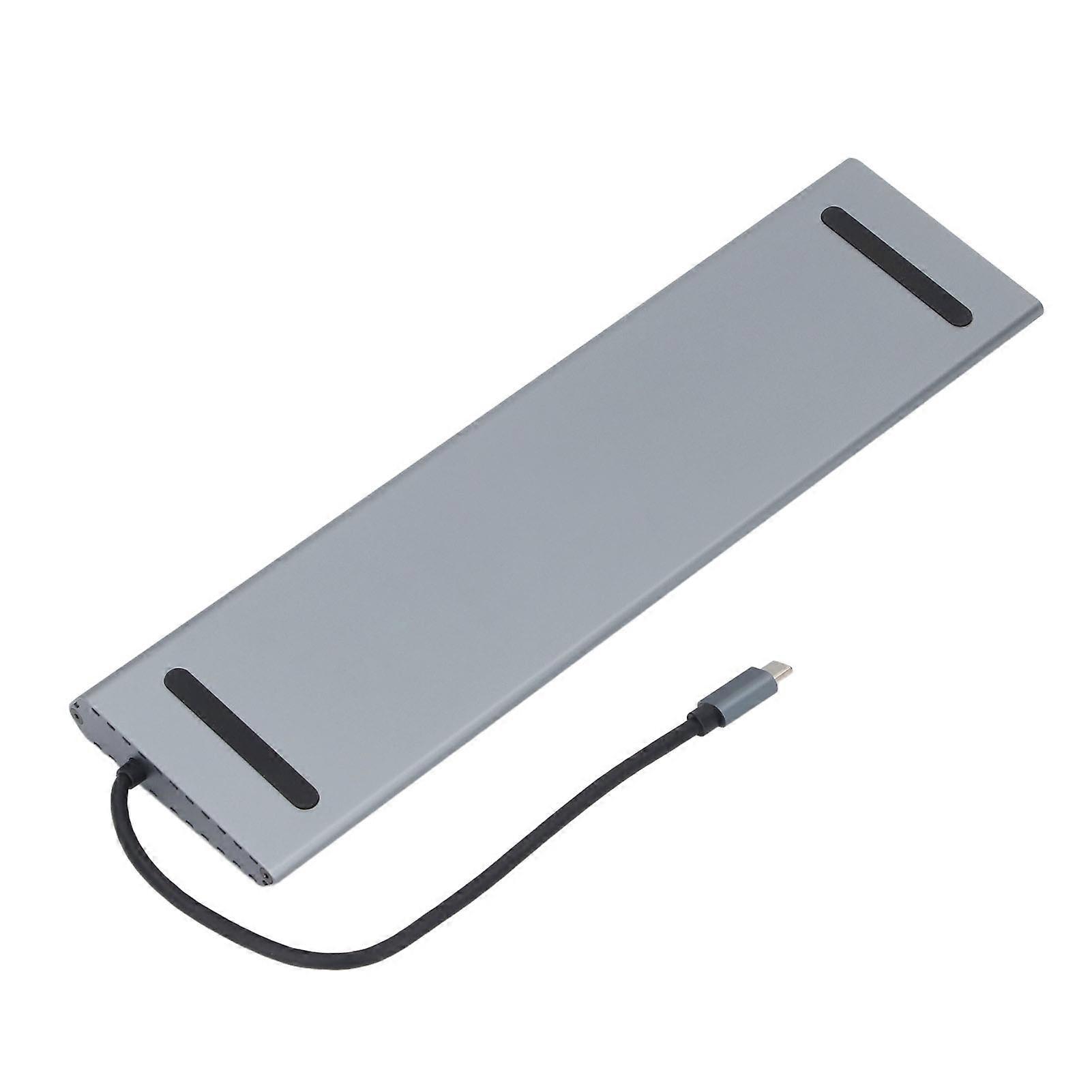 Hub Docking Station 12 in 1 100W Fast Charging Type C Laptop Docking Station for Office 