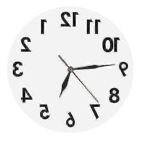 Reverse Battery Powered Wall Clock Creative Art Wall Decor Digital Watch Time Home Decor