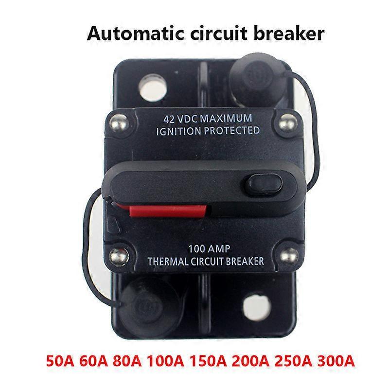 Waterproof Circuit Breaker 12V 24VDC 50A 60A 80A 100A 150A 200A 250A 300A AMP Car Auto switch Fuse Reset circuit breaker