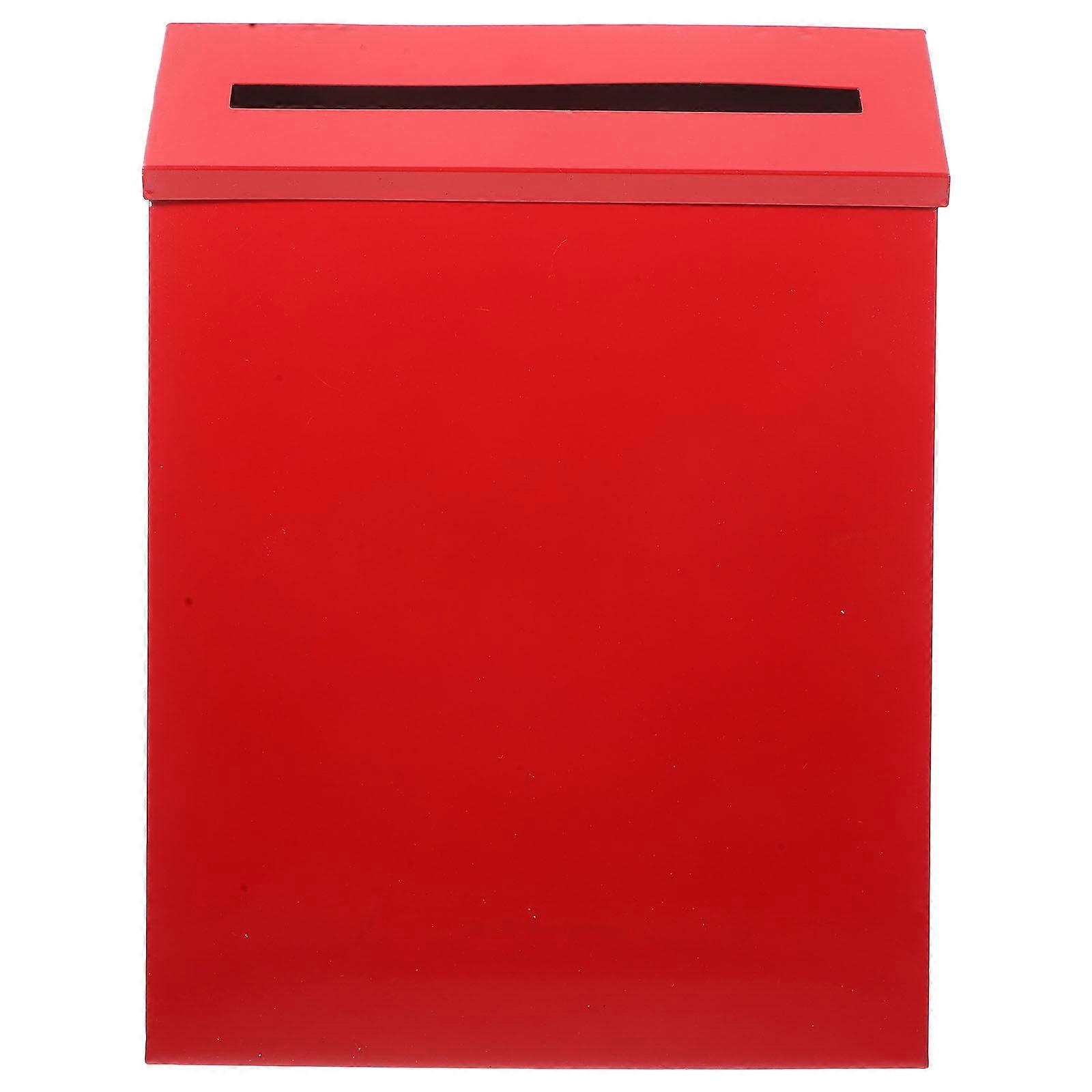 Metal Mailbox Letter Container Wall Mounted Mailbox Large Capacity Mailbox for Home