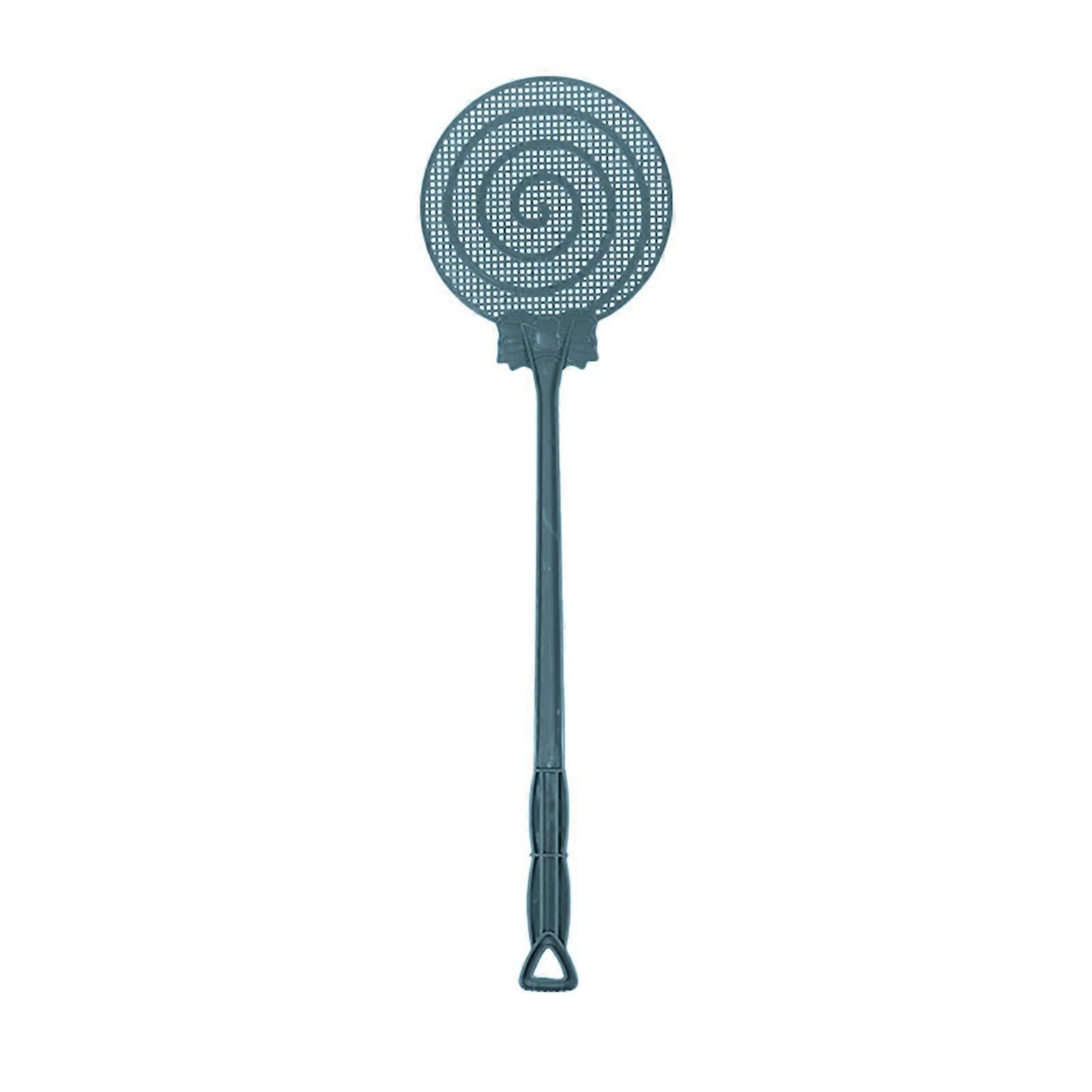 Fly Swatter Long Handle Hanging Hole Manual Non-slip Space Saving Mosquito Control Plastic Strong Flexible Pest Swatter for Home