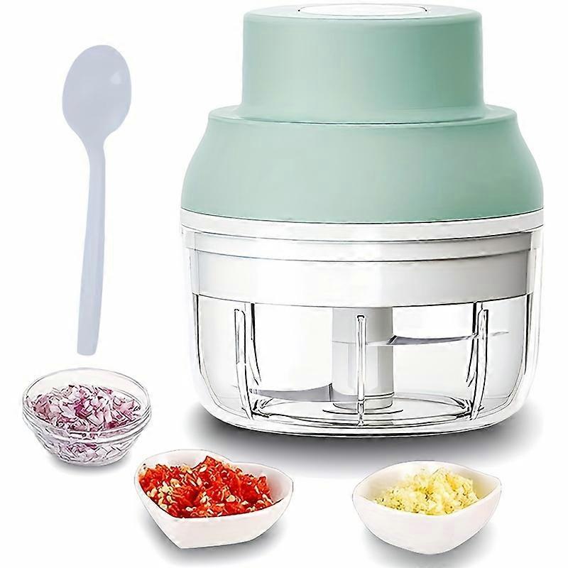 New style 250ML Electric Portable Food Chopper - Effortless Chopping & Slicing, USB Rechargeable, Mini Vegetable Onion Meat Slicer, Perfect for Fruits