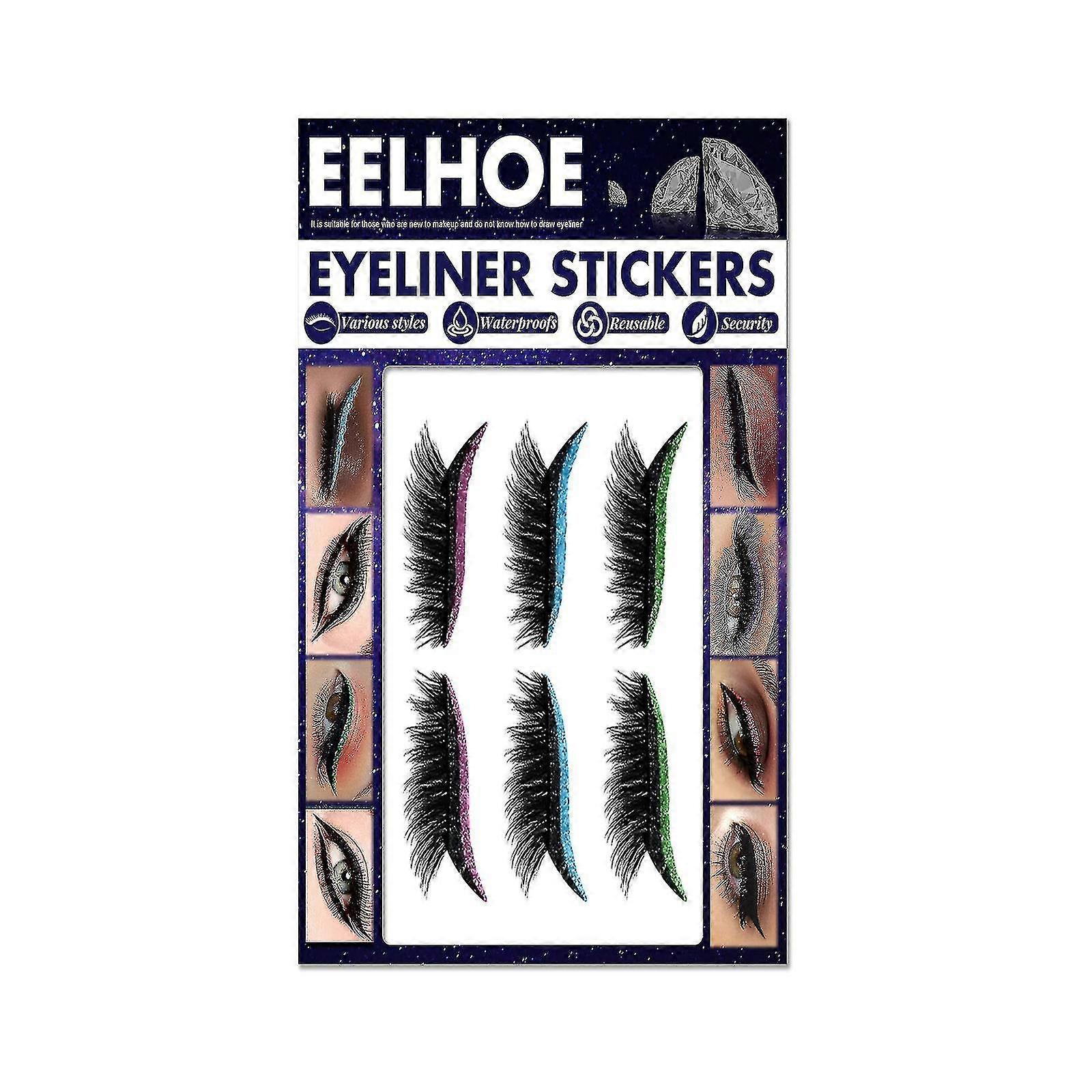 Eyeshadow False Lashes Self-adhesive Glitter Eyeliner