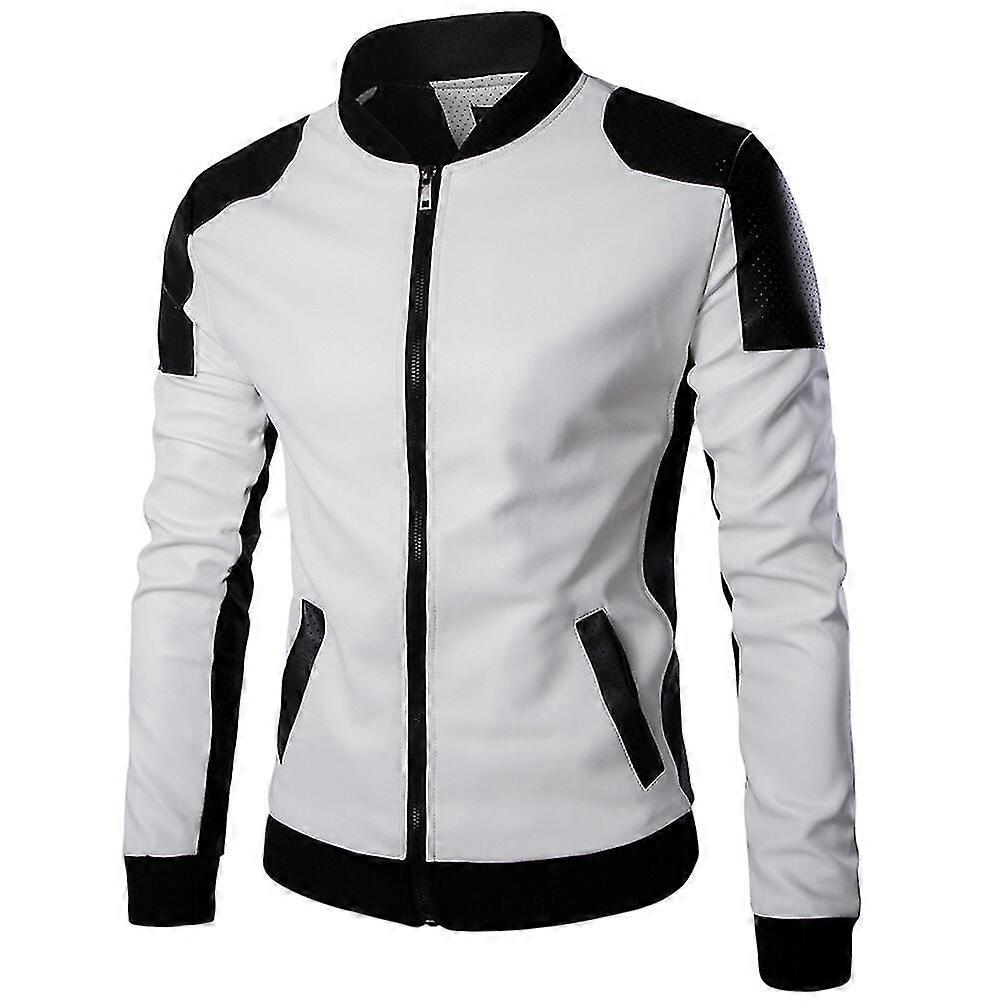 Mens Lightweight Motorcycle Leather Jacket