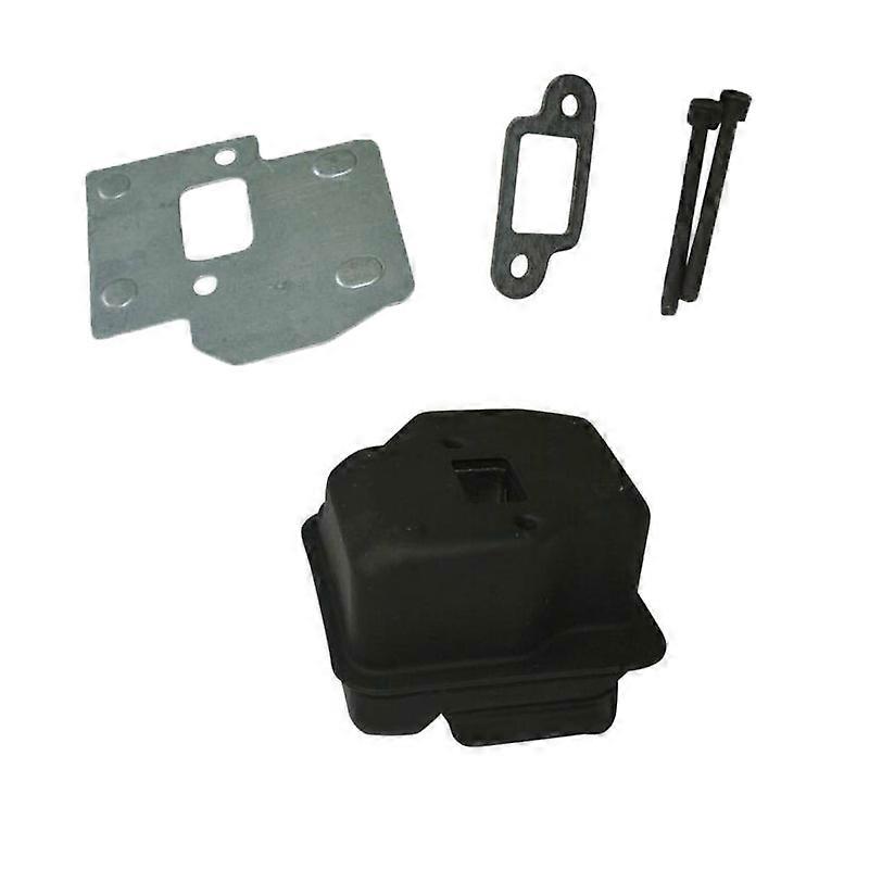 Black+Silver Exhaust Muffler Kit For Stihl MS210 MS230 MS250 023 025 Chainsaw