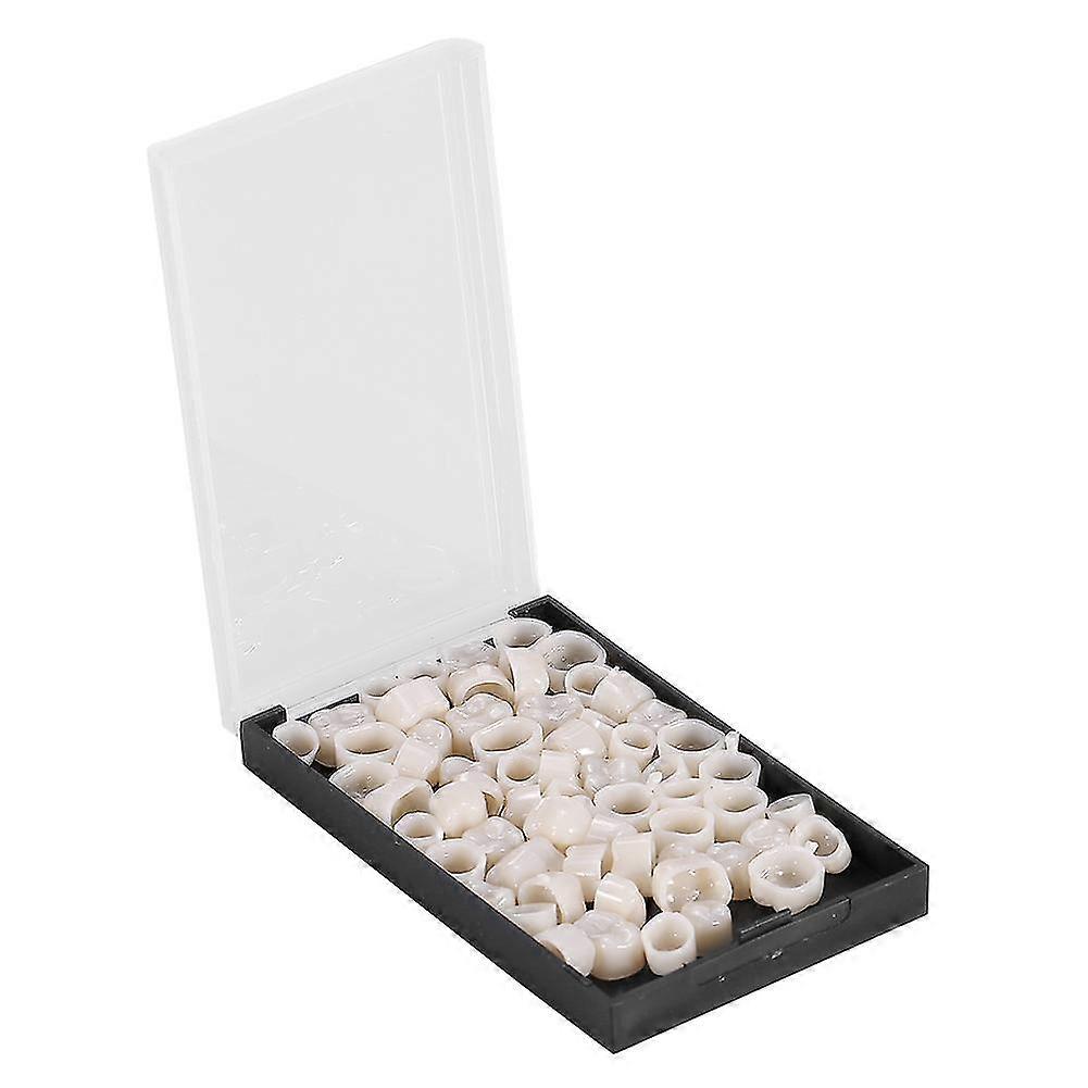 50pcs/box οδοντικά πίσω δόντια προσωρινή ρεαλιστική στοματική φροντίδα ρητίνη κορώνα μοριακά δόντια