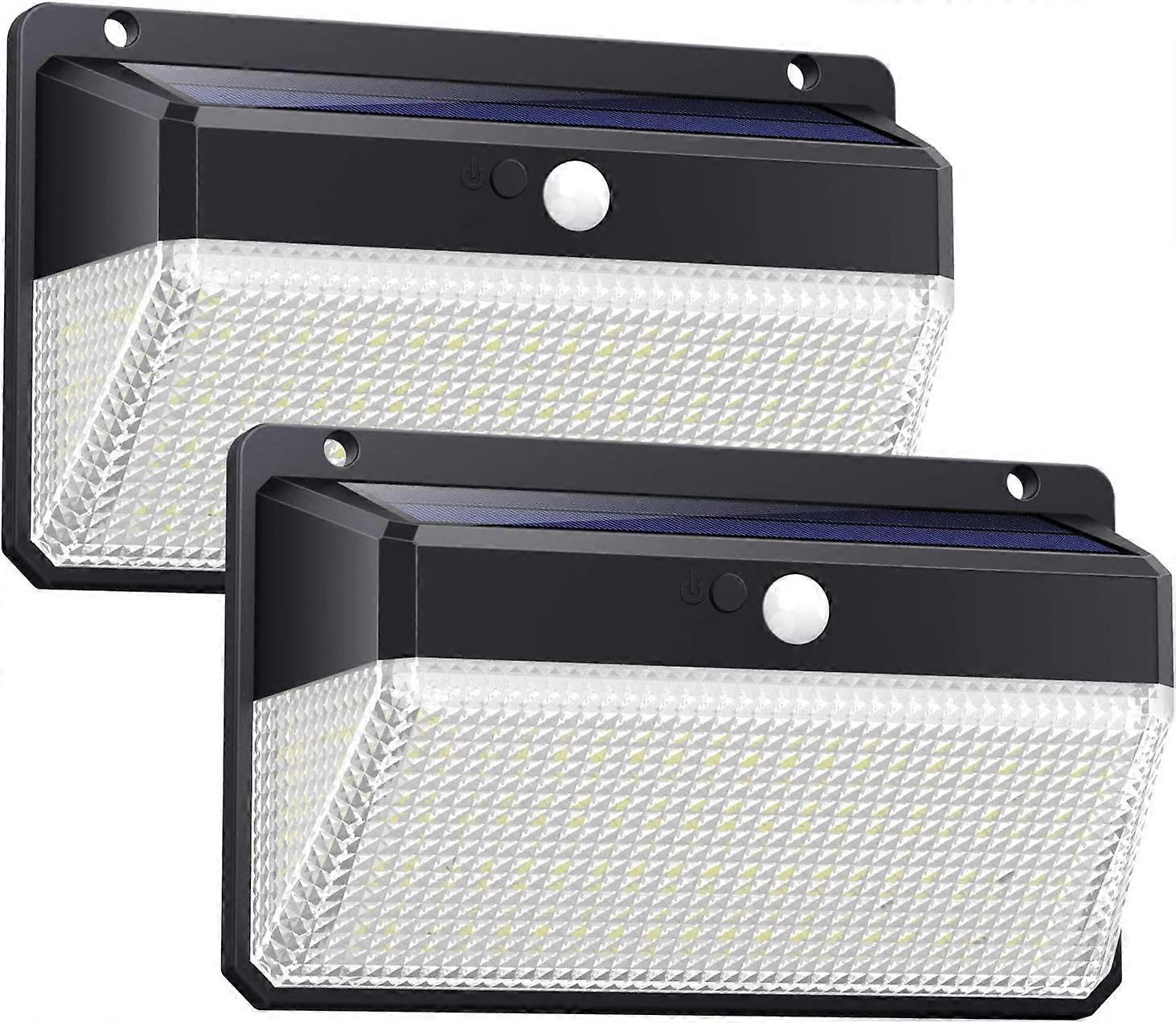 158LED solar wall light with three sides light