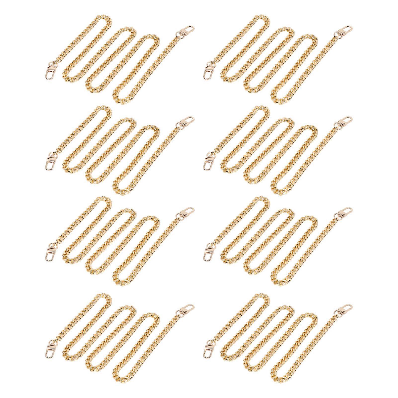 8pcs Aluminum Curb Chains 3.3ft/1m Each Color Lasting Rustproof Link Chain Jewelry Making Chain for DIY Necklaces Bracelet