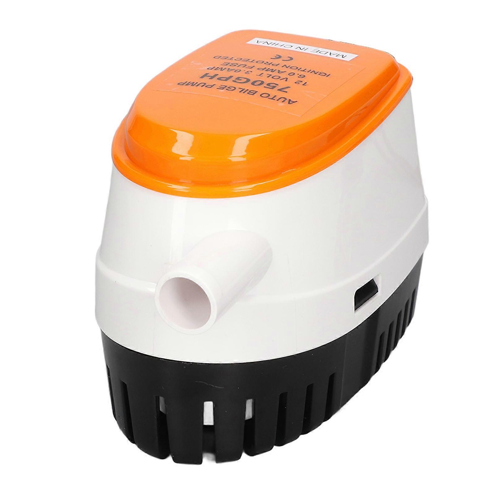 Submersible Pump Electric Automatic Bilge Water Mini 750GPH DC 12V with Float Switch