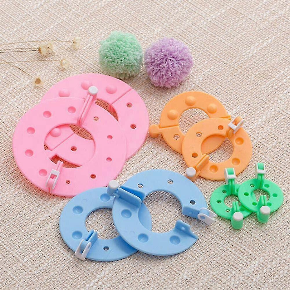 Pompom Maker 4-size Pom Poms Bobble Maker Kit Knitting Ball Tool