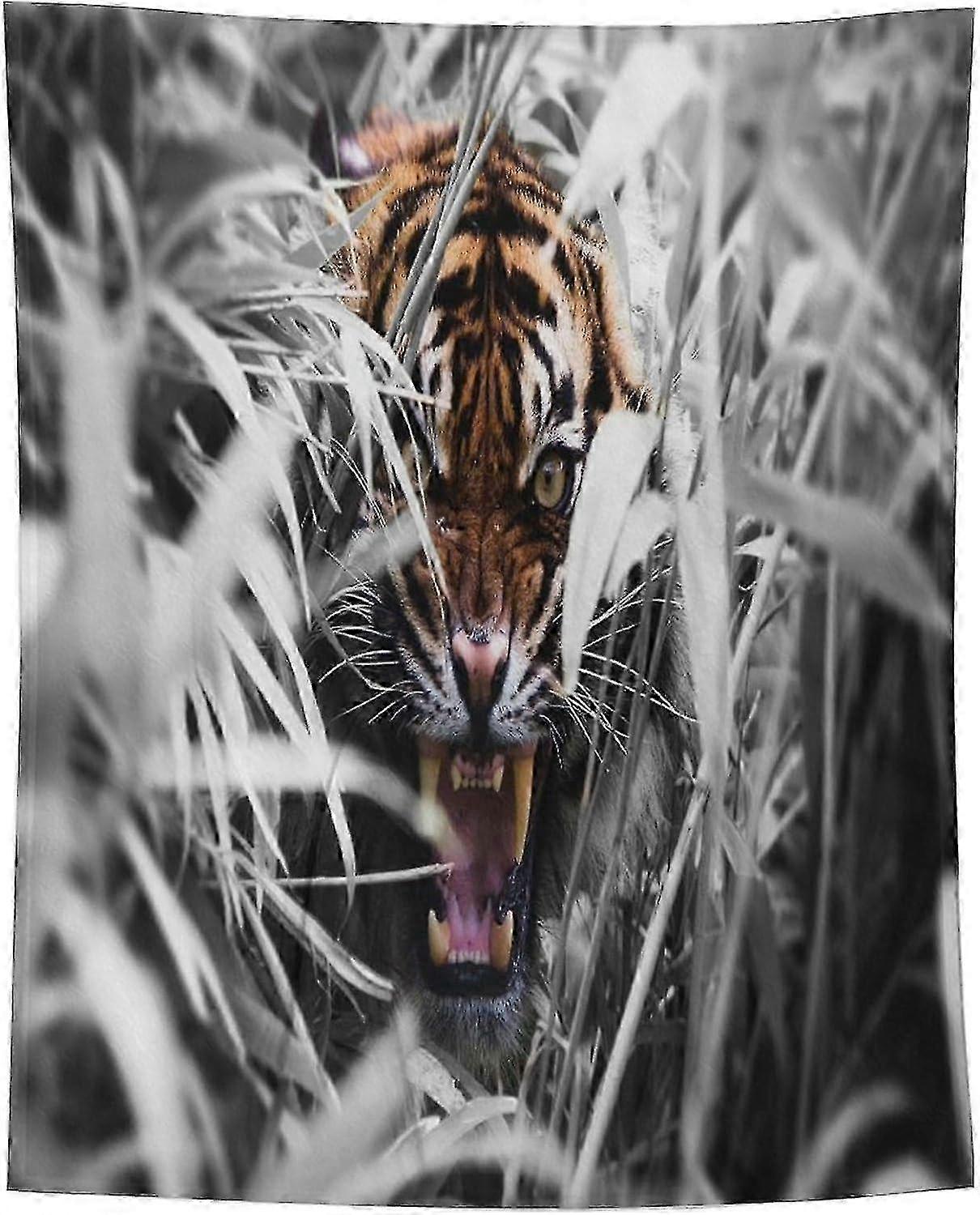 t1797 Blanket Cartoon Astronaut Super Soft Throw Blanket Throw for Sofa Couch Bed Fluffy Flannel Fleece Blanket Tiger Theme Blanket bn1797