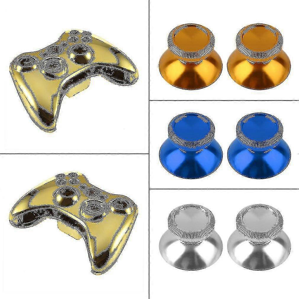2 x Aluminiumlegierung Metall Analog Thumbstick Cap für Ps4 Xbox One Controller