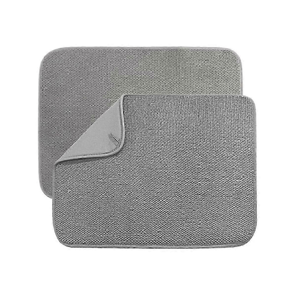 Microfiber Dish Drying Mat,Absorbent Dish Drainer Kitchen Counter,Super Absorbent Dish Drying Pads