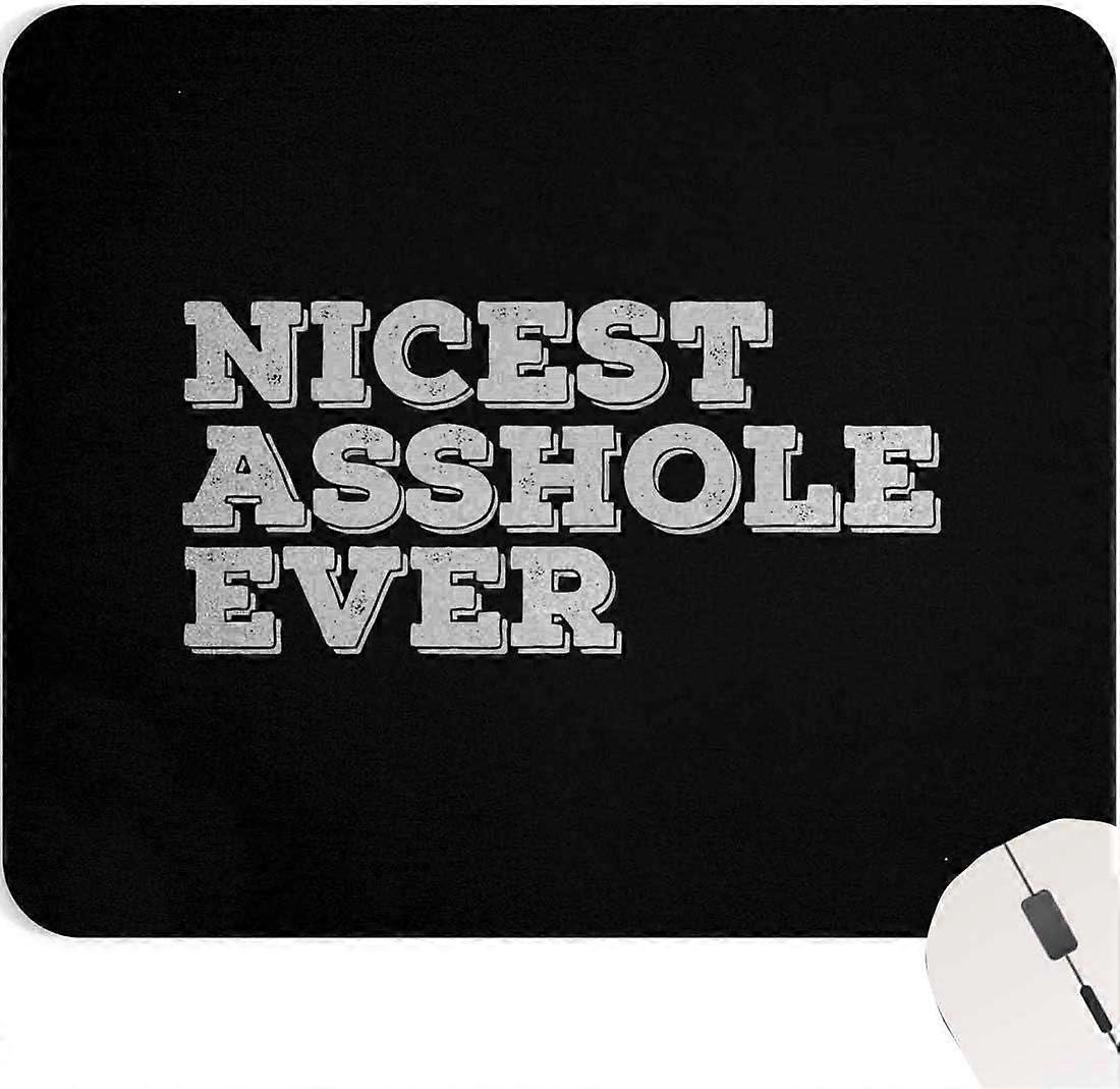 Soț Mouse Pad Tată Mousepad - Cel mai frumos nemernic vreodată Amuzant Soț Sarcasm Sarcasm Idee de cadou Negru Mouse Mat
