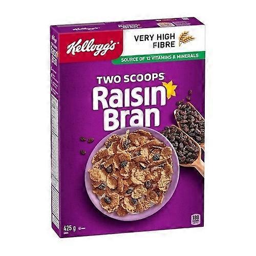 Kellogg's Cereal Two Scoops Raisin Bran, 425 Grams (Case Of 12)