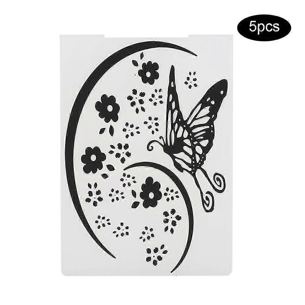5pcs Plastic Embossing Template for DIY Craft Card Making Decoration Accessory