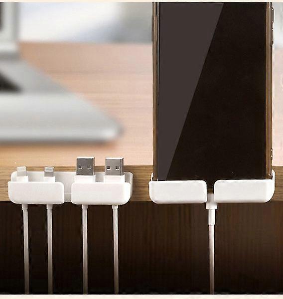 Multifunctional Desktop Cable Organizer Binding Card Slot Clip Bracket Set