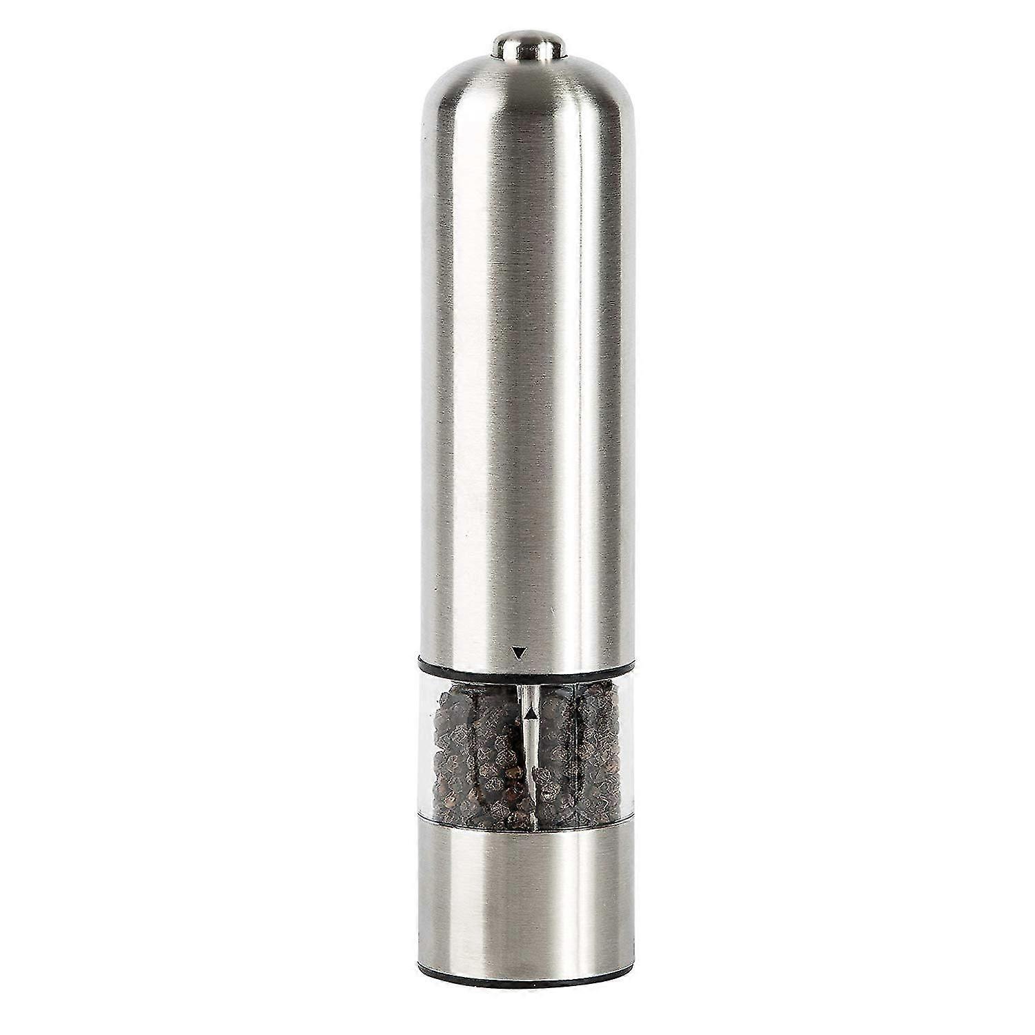 Electric Salt And Pepper Mill Battery Operated - Convenient One-hand Operation, Refillable Base With Adjustable Coarseness,5159