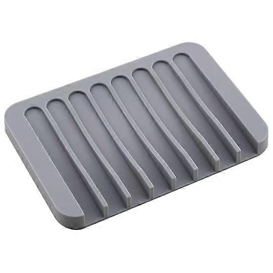 Bathroom Soap Dish Flexible Anti-skid Quick Soap Drying Drainage Kitchen Slant Tray Twist-resistant Soap
