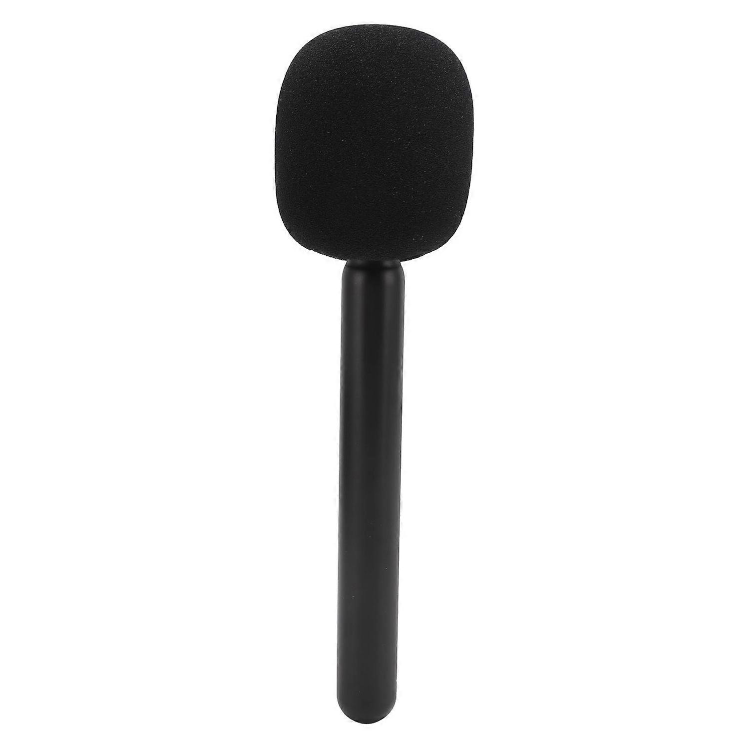 Wireless Mic Handheld Adapter with Windshield Foam Lightweight Interview Microphone Handle for Rode 