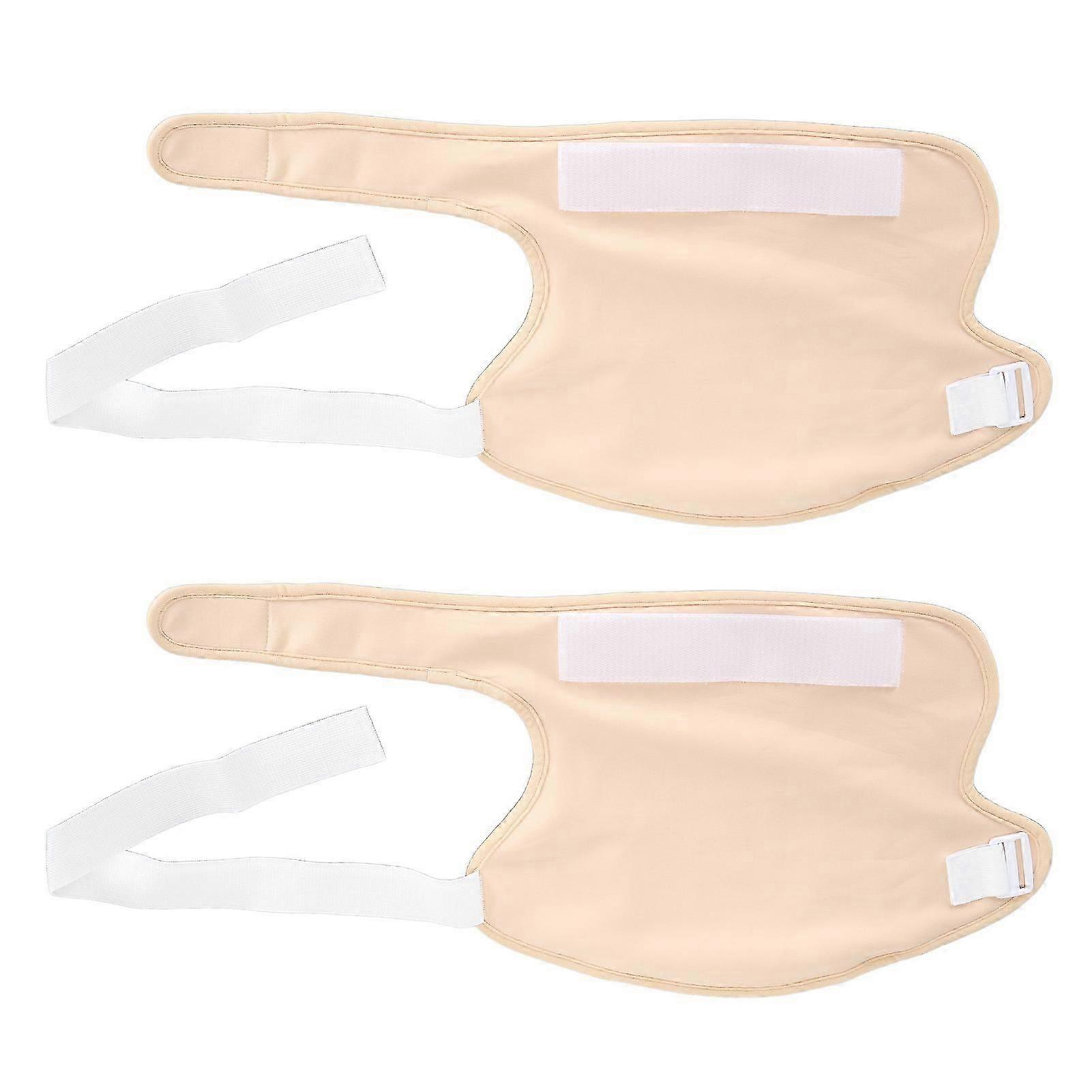 2 buc Ulei de ricin Shoulder Wrap Bag Reutilizabil Bumbac organic Umăr reglabil Ricin Înveliș pentru dureri de umăr